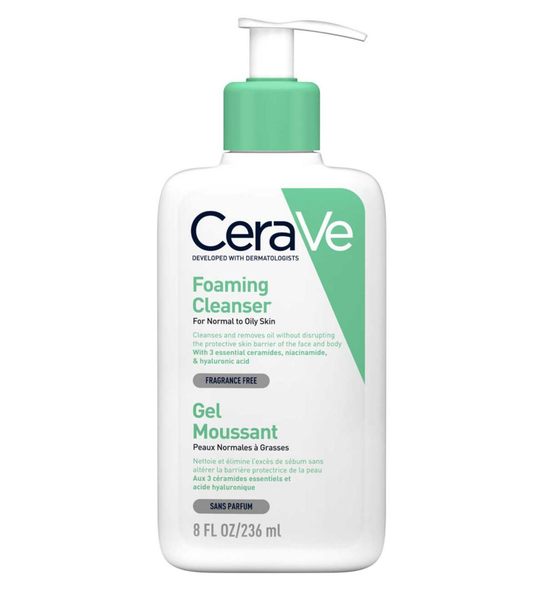 Cerave Foaming Cleanser for Normal to Oily Skin 236ml - Skin