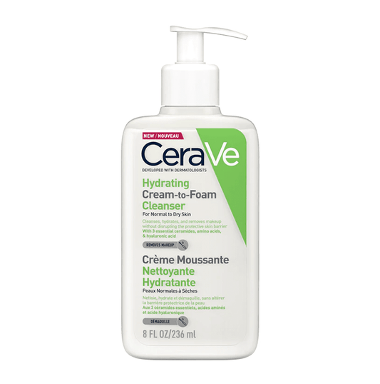 Cerave Hydrating Cream To Foam Cleanser 236ml - Leyton Pharmacy