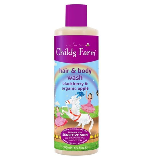 Childs Farm Sensitive Hair & Body Wash for Kids: Blackberry & Organic Apple 250ml - Leyton Pharmacy
