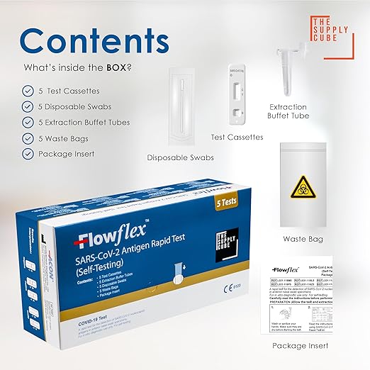 FlowFlex SARS CoV-2 Antigen Rapid Test 5 Tests - Medical