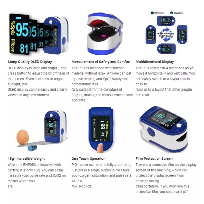 LK87 Pulse Fingertip Oximeter - Medical Equipment