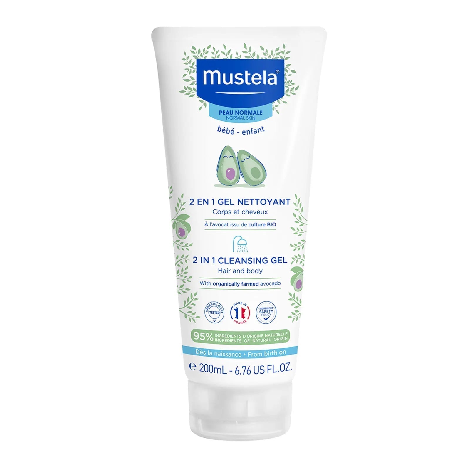 Mustela 2 In 1 Cleansing Gel Hair & Body 200ml Leyton Pharmacy