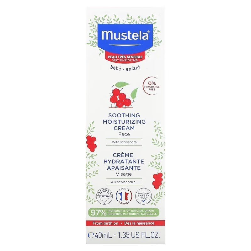 Mustela Soothing Moisturising Cream 40ml - Leyton Pharmacy