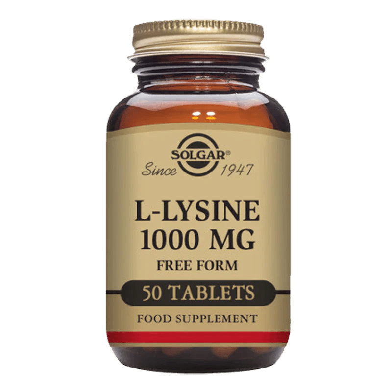 Solgar L - Lysine 1000 mg 50 Tablets - Leyton Pharmacy