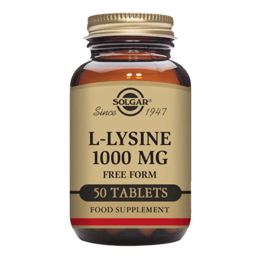 Solgar L - Lysine 1000 mg 50 Tablets - Leyton Pharmacy