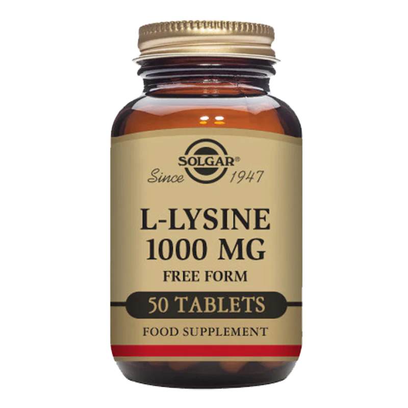 Solgar L-Lysine 1000 mg 50 Tablets - Vitamin