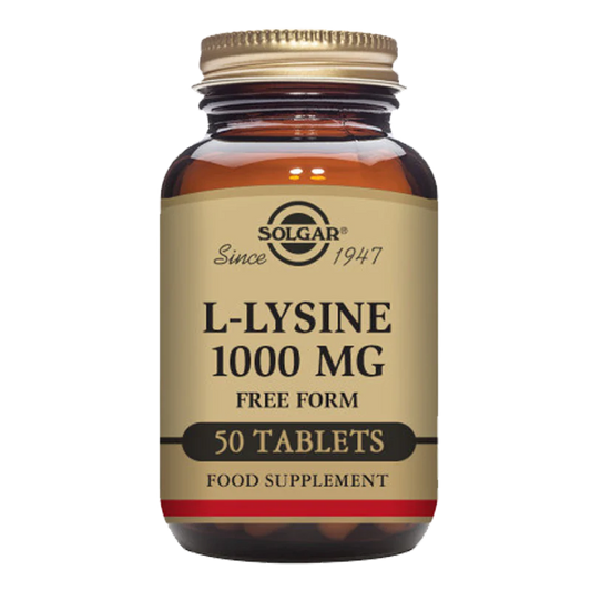 Solgar L-Lysine 1000 mg 50 Tablets - Vitamin