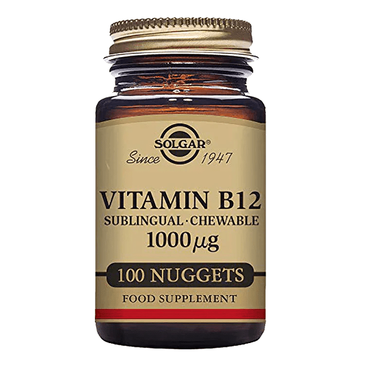 Solgar Vitamin B12 1000 mcg Sublingual - Chewable Nuggets 100 nuggets - Leyton Pharmacy