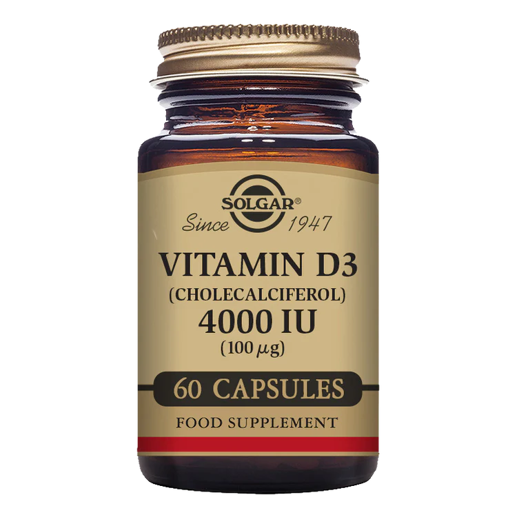 Solgar Vitamin D3 (Cholecalciferol) 4000 IU (100 mcg) 60